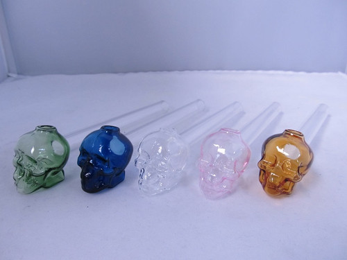 5.5" Skull Head Thick Oil Burner 