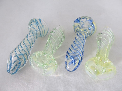 3.5" Inside Twisted Color Hand Pipe 