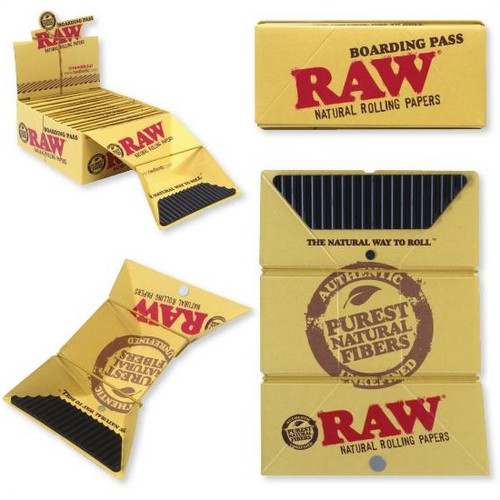 RAW BOARDING PASS Portable Rolling Tray 15ct Display 