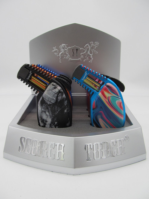 4" Scorch Torch 45° X-Series Eclipse Swirl Print Torch 6ct Display 