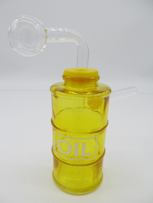 5.5" Toxic Oil Tank Oil Burner Rig (Yellow)