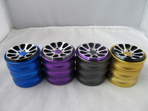 Chromium Crusher 2.1" CNC Rim 4part Grinder (Blue) 