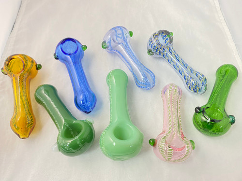 5" Full Color Tube Hand Pipe w/ Twisted Inside Color
