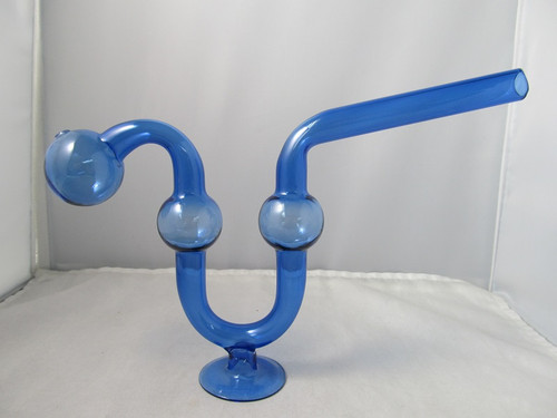 9" XXL Full Color Double Chamber Water Dog w/Stand (Sky Blue) 