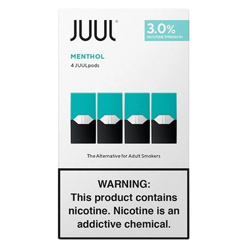 JUUL 3% Strength PODS "Menthol" 4-Pack 