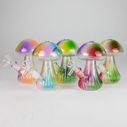 5" Rainbow Mushroom Water Pipe 