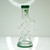 Diamond Glass 10" DIAMOND ZONG 7mm Color Accents Beaker Water Pipe – Jade