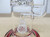 Diamond Glass 11" 14mm Vortex & Wheel Perc w/ Dome & Nail (Ruby Red) 
