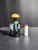 6" Mushroom Dome Water Pipe w/Dry Bowl (Grey) 