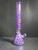 18" Floral Art Glass beaker Base Water Pipe w/Dry Bowl