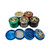 2.5" Diamond 3D Emblem Effect 4 Part Zinc Alloy Grinder 6ct Display