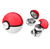 2" Poke Ball 3 Part Herb Grinder 6ct Display  