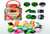 22mm Round Multi Color Silicone Oil Container 120ct Jar
