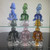 8.5" Octopus Head Shower Perc Water Pipe Rig (Opaque Blue)