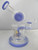 8" Lookah Glass Heavy Base Shower Perc Rig (Violet)