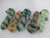 5.5" Bamboo Stripes w/Giant Honeycomb Marble Hand Pipe