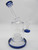 9" Shower Perc Hanger Banger Rig w/ Dry Bowl (Blue) 