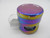 STAR WING 65MM RAINBOW FINISH 4 PART FLAT TOP GRINDER W/DRAWER 1CT 