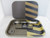 Benji Rolling Tray (6.5" x 9") with Paper Cone – Stripes, Magnetic Lid