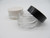 5ml Glass Container Jar Black & White Lid 40ct Display 