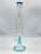 19" CONE PERC JUMBO WATER PIPE (TEAL)