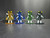 6" Smoking Frog Water Pipe Rig w/Dry Bowl (Blue)   