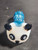 4.5" Panda Head Hand Pipe (Light Blue) 