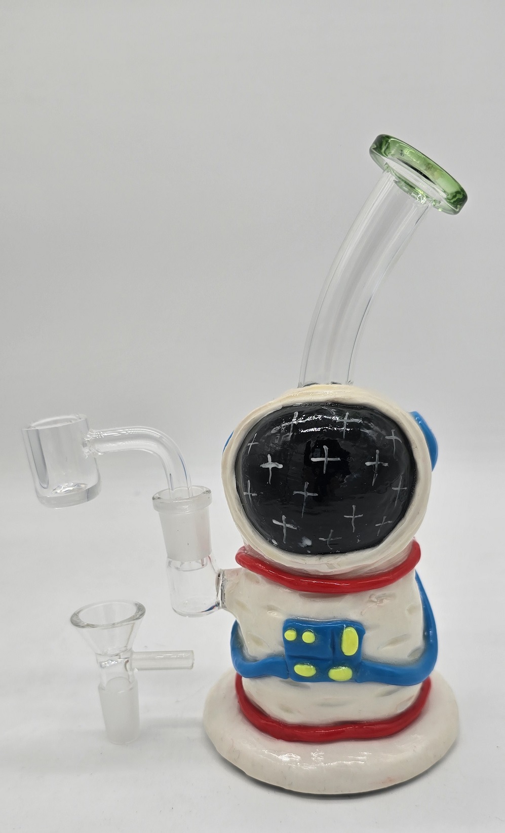 8" Astronaut Man Water Pipe Rig w/Dry Bowl & Banger