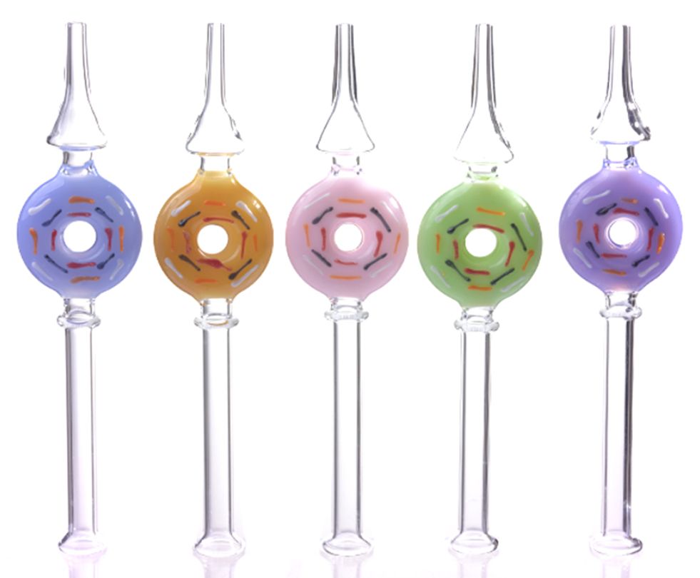 6.5" Sprinkle Donut Nectar Honey Straw