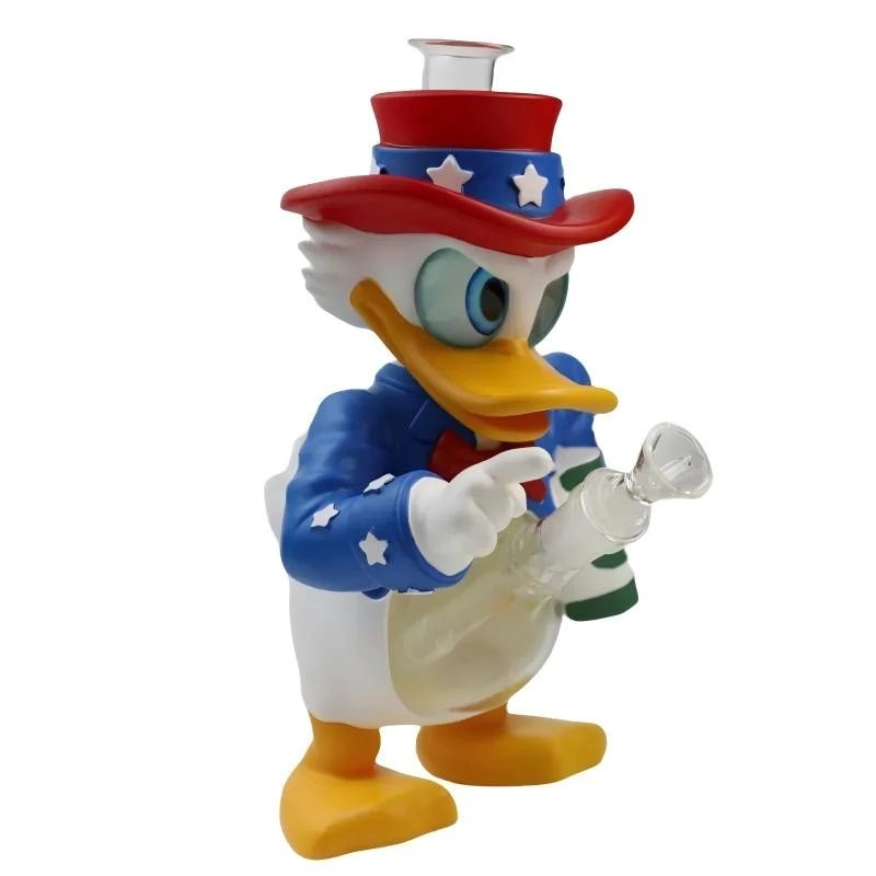 10.5" Mean Duck Resin Water Pipe w/Dry Bowl