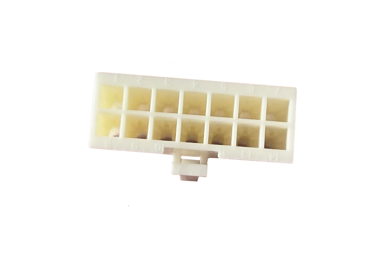 Molex-style power connector housing for 10-pin (2 x 5) rectangular PCB ...