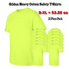 12 Pack Ultra / Heavy  Cotton Safety Green T shirts 