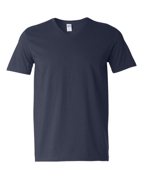 Irregular Gildan Adult 100% Cotton  4.5 oz. V-Neck T-Shirt- T64V