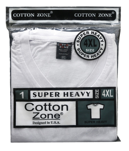 Cotton Zone  Fine Cotton S/S V neck T-Shirts