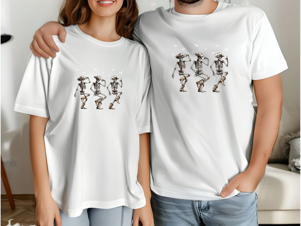  Halloween- Dancing Cowboy Skeletons