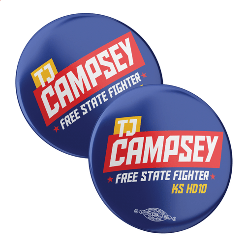 TJ Campsey (2.25" Pin-Back Button -- Pack Of Two!)