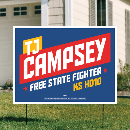 TJ Campsey (24" x 18" Coroplast Yard Sign)