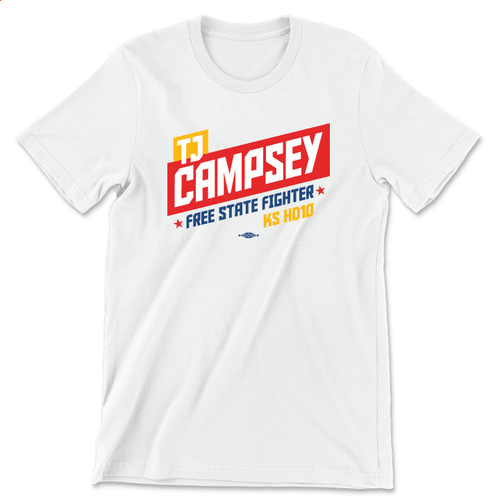 TJ Campsey (Unisex White Tee)