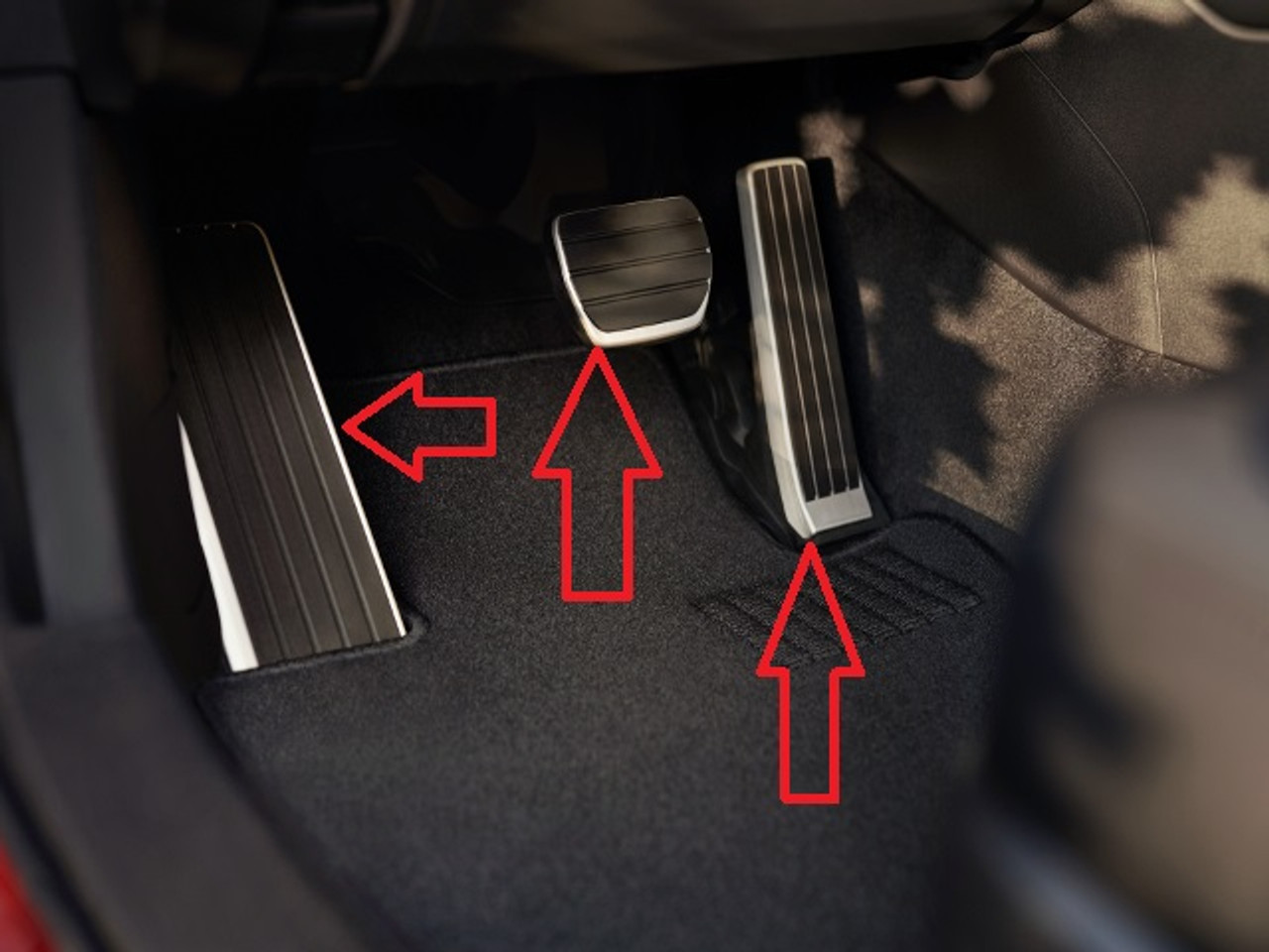 2023-2025 CX-50, 2019-2025 Mazda 3, 2020-2025 Mazda CX-30, 2024-2025 CX-90 Alloy Pedal Pads for Automatic Transmission (Accelerator, Brake and Footrest) BDTVV9090