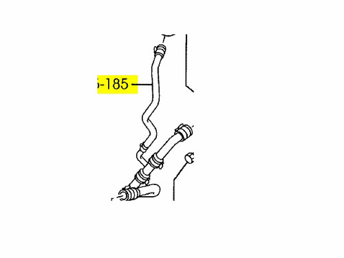 Genuine Mazda 3 Radiator Hose (Passenger Side)