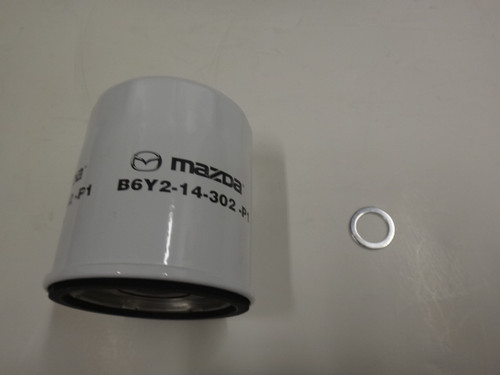 Mazda SKYACTIV® TECHNOLOGY Oil Filter, Drain Plug Washer and 5 Quarts of  Mazda 0w20 Moly Oil