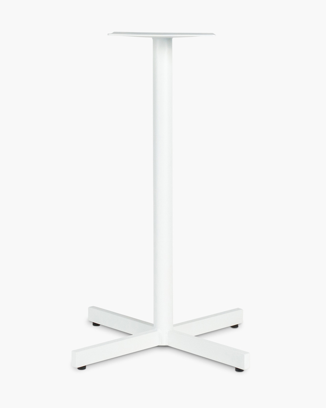 Star Aluminium Bar Leaner Base - 105H, White