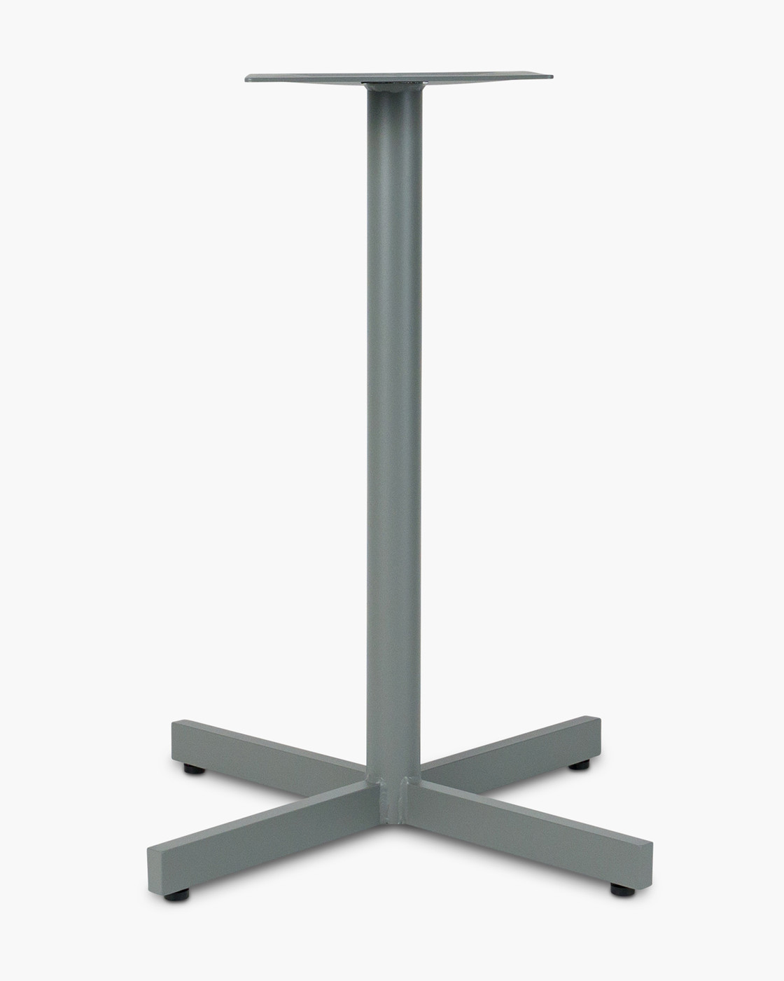 Star  Aluminium Bar Leaner Base - 90H, Silver