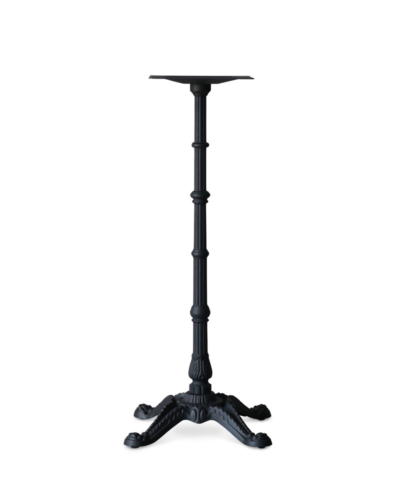 Ted Ornate Bar Leaner Base - 105H, Black