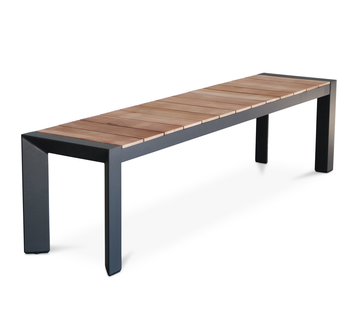 Karaka Outdoor Bench - 180X40Cm, Charcoal