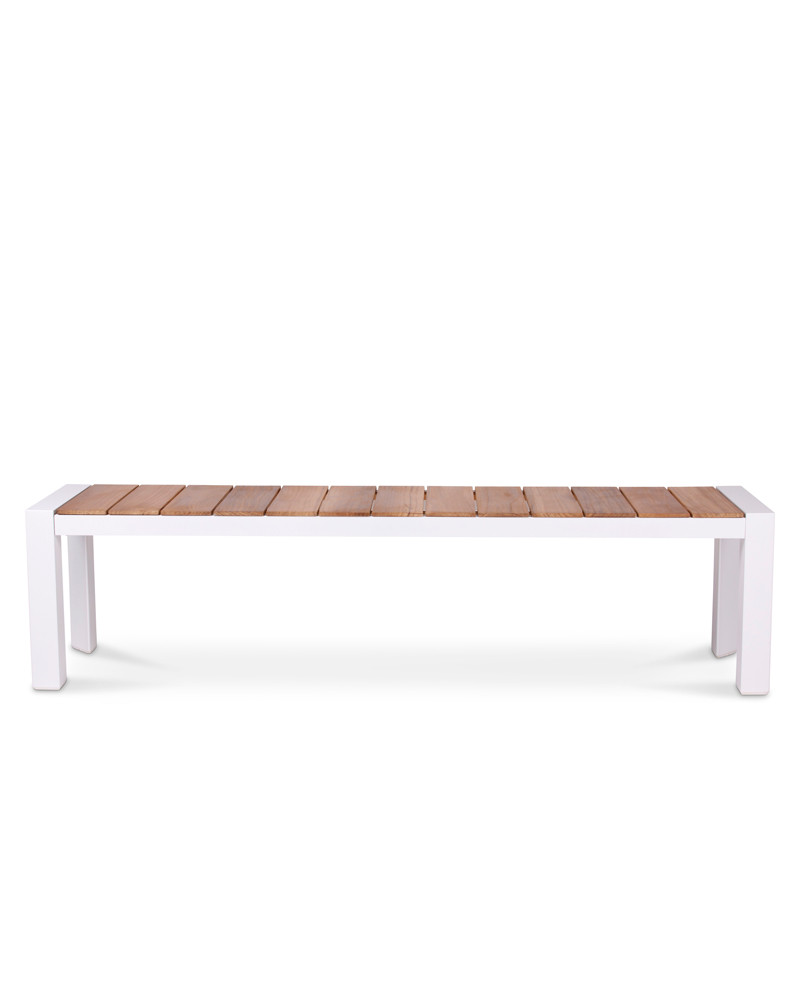 Karaka Outdoor Bench - 180X40Cm, White