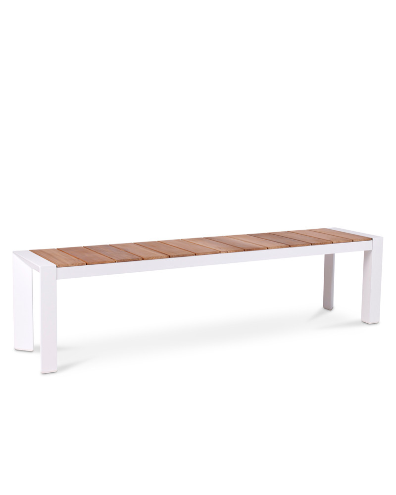 Karaka Outdoor Bench - 180X40Cm, White