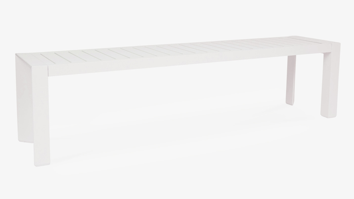Raglan Outdoor Bench - 180X40Cm, White