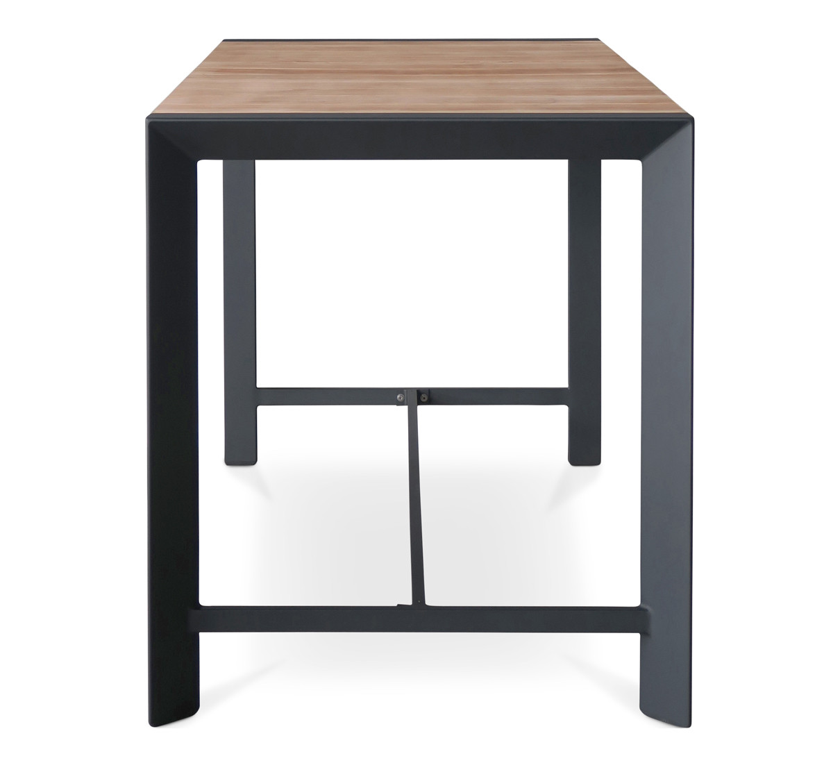 Karaka Outdoor Bar Leaner - 160X80Cm 90H, Charcoal