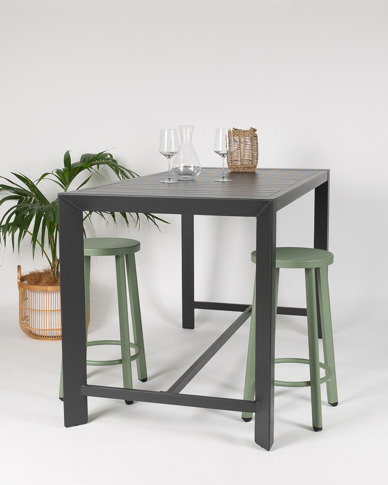 Raglan Outdoor Bar Leaner - 160X80Cm 90H,Charcoal
